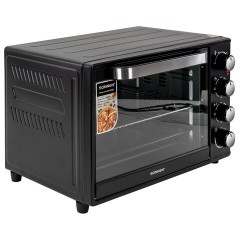 Мини-печь электрическая SONNEN EO-HL38K, 2000 Вт, 38 л, 3 режима нагрева, режим конвекции, таймер, механическое управление, черная, 458306 - фото 9