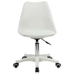 Кресло стул BRABIX "Eames MG-310 PL", пластик белый, экокожа белая, 532926 Кресло стул BRABIX "Eames MG-310 PL", пластик белый, экокожа белая, 532926 - фото 2