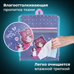 Мешок для обуви BRAUBERG, с петлей, светоотражающая полоса, 2 отделения, 46х36 см, Anime friends, 272398 Мешок для обуви BRAUBERG, с петлей, светоотражающая полоса, 2 отделения, 46х36 см, Anime friends, 272398 - фото 9