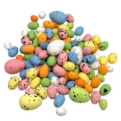 Декорация пасхальная 1,8-4 см "Яйца", НАБОР 45 шт., пенопласт, разноцветные, ЗОЛОТАЯ СКАЗКА, 592634 - фото 2