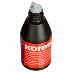 Краска штемпельная KORES фиолетовая 28 мл, на водно-масляной основе, 71344, 3794 - фото 2