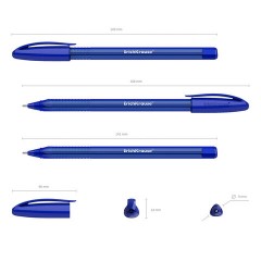 Ручка шариковая ERICH KRAUSE U-108 "Stick Original", СИНЯЯ, узел 1 мм, линия 0,3 мм, 47595 - фото 2
