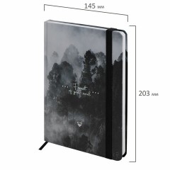Ежедневник недатированный с резинкой А5 145х203 мм, BRAUBERG, твердый, 128 л., "Forest", 116287 Ежедневник недатированный с резинкой А5 145х203 мм, BRAUBERG, твердый, 128 л., "Forest", 116287 - фото 2