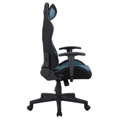 Кресло компьютерное BRABIX "GT Racer GM-100", две подушки, ткань, черное/голубое, 531818 Кресло компьютерное BRABIX "GT Racer GM-100", две подушки, ткань, черное/голубое, 531818 - фото 5