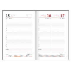 Ежедневник датированный 2026, А5, 138x213 мм, BRAUBERG "Senator", под кожу, черный, 117094 - фото 13