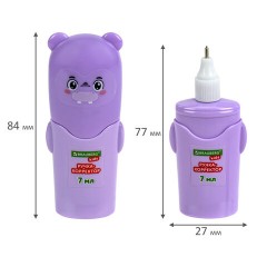 Ручка-корректор 7 мл, ВЫГОДНАЯ УПАКОВКА, КОМПЛЕКТ 2 штуки, BRAUBERG KIDS "ЗВЕРЯТА", металлический наконечник, 274230 - фото 8