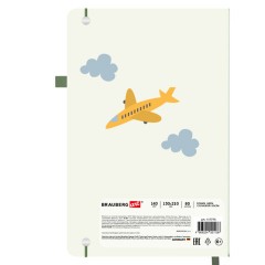 Скетчбук, слоновая кость 140 г/м2, 130х210 мм, 80 л., софт-тач, резинка, BRAUBERG ART CLASSIC, "Traveler", 117775 - фото 2