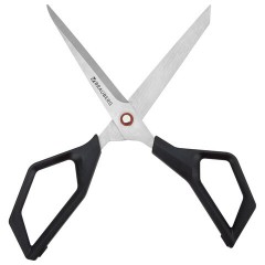 Ножницы BRAUBERG "Super black" 220 мм, черные, 3-сторонняя заточка, ручки из ABS-пластика, 238855 - фото 6