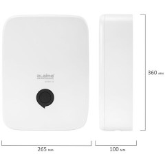 Диспенсер для полотенец на 2 пачки LAIMA PROFESSIONAL PREMIUM (Система H2), Z-сложения, белый, ABS-пластик, 609516 - фото 8