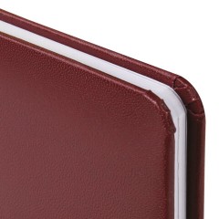 Еженедельник датированный 2026, МАЛЫЙ ФОРМАТ 95х155 мм, А6, BRAUBERG "Select", балакрон, бордо, 117194 - фото 4