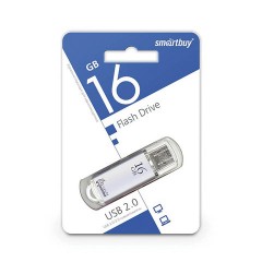 Флеш-память Smartbuy V-Cut, 16Gb, USB 2.0, сереб, SB16GBVC-S Флеш-память Smartbuy V-Cut, 16Gb, USB 2.0, сереб, SB16GBVC-S - фото 3
