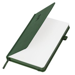 Ежедневник датированный 2026, А5, 138х213 мм, BRAUBERG "Plain", под кожу, резинка, держатель для ручки, темно-зеленый, 117507 - фото 3