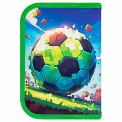Пенал ПИФАГОР, 1 отделение, 1 откидная планка, полиэстер, 19х13 см, "Football match", 273476 Пенал ПИФАГОР, 1 отделение, 1 откидная планка, полиэстер, 19х13 см, "Football match", 273476 - фото 3