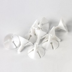 Держатели для воздушных шаров (палочки 40 см + розетки) ЗОЛОТАЯ СКАЗКА, КОМПЛЕКТ 50 штук, белые, 591097 - фото 4