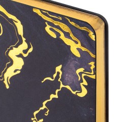 Ежедневник датированный 2026 А5 138x213 мм, BRAUBERG "Vista", под кожу, гибкий, "Black marble", 117445 - фото 4