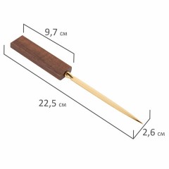 Набор настольный GALANT "Sirius" из дерева, 8 предметов, цвет "орех/чёрный", 238161 - фото 7