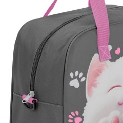 Сумка для занятий BRAUBERG KIDS с ручками, с плечевым ремнем, подкладка, 35x25x15 см, "Кот-мурлыка", 274629 - фото 6