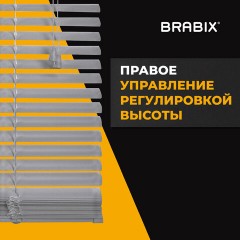 Жалюзи горизонтальные BRABIX 75х160 см, АЛЮМИНИЙ, цвет серебристый, 608631 Жалюзи горизонтальные BRABIX 75х160 см, АЛЮМИНИЙ, цвет серебристый, 608631 - фото 6