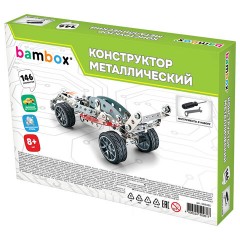 Конструктор металлический "Гоночный болид", с подвижными деталями, 146 элементов, BAMBOX (БАМБОКС), 666365 - фото 3