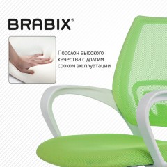 Кресло BRABIX "Fly MG-396W", с подлокотниками, пластик белый, сетка, салатовое, 532403, MG-396W_532403 Кресло BRABIX "Fly MG-396W", с подлокотниками, пластик белый, сетка, салатовое, 532403, MG-396W_532403 - фото 7