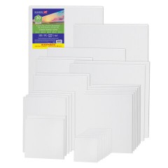 Холсты на картоне НАБОР 30 штук в коробе, хлопок, грунт, 280 г/м2, BRAUBERG ART CLASSIC, 192663