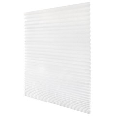 Жалюзи-плиссе, штора тканевая самоклеящаяся BRABIX, 120х180 см, СТАНДАРТ+, 80 г/м2, цвет белый, 1 шт., 700010