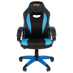 Кресло компьютерное BRABIX "Blaze GM-162", TW/экокожа, черное/голубое, 532578, 7083506 Кресло компьютерное BRABIX "Blaze GM-162", TW/экокожа, черное/голубое, 532578, 7083506 - фото 4
