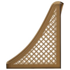 Лоток вертикальный для бумаг BRAUBERG ECO, 240х80х290 мм, сетчатый, дымчатый, 239015 - фото 4