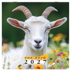 Календарь настенный перекидной 2027 г., BRAUBERG, 12 листов, 28,5х57 см, "Символ года", 118414 - фото 2