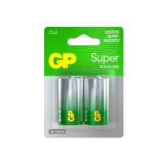 Батарейка GP Super C/LR14/14A 14A-2CR2/24AA21-2CRSBC2 алкалин. бл/2шт