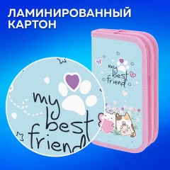 Пенал ПИФАГОР, 2 отделения, ламинированный картон, 19х11 см, "Cat friends", 272247 Пенал ПИФАГОР, 2 отделения, ламинированный картон, 19х11 см, "Cat friends", 272247 - фото 10