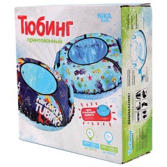 Тюбинг-ватрушка, 85 см, с принтом, "Бабочки", верх оксфорд, Nk, ТБ2К-85/Б2 - фото 2