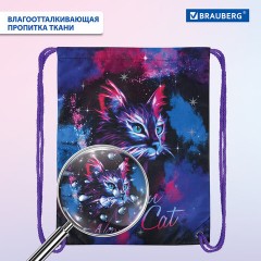 Мешок для обуви BRAUBERG PREMIUM, карман, подкладка, светоотражайка, 43х33 см, "Neon cat", 271621 Мешок для обуви BRAUBERG PREMIUM, карман, подкладка, светоотражайка, 43х33 см, "Neon cat", 271621 - фото 10