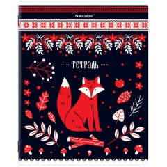 Тетрадь А5, 48 л., BRAUBERG, скоба, клетка, TWIN-лак, "Орнамент из сказки" (микс в спайке), 405650 - фото 5