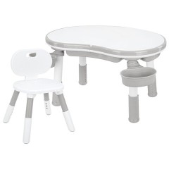 Стол детский трансформер 3 в 1 BRABIX KIDS CT-001, растущий, 2-8 лет, пластик, серый, 533290 - фото 13