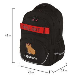 Рюкзак BRAUBERG MOTION, 2 отделения, 3 кармана, "Calm capy", СВЕТЯЩИЙСЯ, 41х28х17 см, 272032 Рюкзак BRAUBERG MOTION, 2 отделения, 3 кармана, "Calm capy", СВЕТЯЩИЙСЯ, 41х28х17 см, 272032 - фото 8