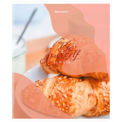 Тетрадь А5, 48 л., BRAUBERG, скоба, клетка, матовая ламинация, выборочный лак, "Sweets" (микс в спайке), 404373 - фото 6