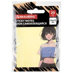 Блок самоклеящийся (стикеры) BRAUBERG ANIME, 73х73 мм, 20 листов, 116709 - фото 4