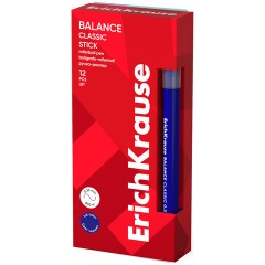 Ручка-роллер ERICH KRAUSE "Balance Stick Classic", СИНЯЯ, линия 0,35 мм, 63147 - фото 3