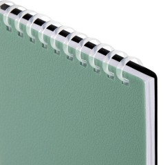 Блокнот МАЛЫЙ ФОРМАТ А6, 60 л., силиконовый гребень, обложка пластик, клетка, BRAUBERG, зеленый, 117564 - фото 4