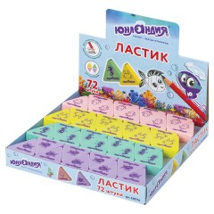 Ластик ЮНЛАНДИЯ "Морские обитатели", 27х27х9мм, цвет ассорти, треугольный, 228714 Ластик ЮНЛАНДИЯ "Морские обитатели", 27х27х9мм, цвет ассорти, треугольный, 228714 - фото 7
