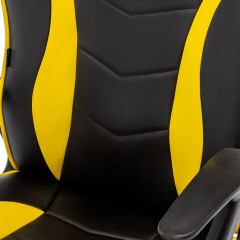 Кресло компьютерное BRABIX "Shark GM-203", экокожа, черное/желтое, 532514 Кресло компьютерное BRABIX "Shark GM-203", экокожа, черное/желтое, 532514 - фото 10