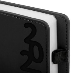 Ежедневник датированный 2026, А5, 150x213 мм, BRAUBERG "Up", под кожу, софт-тач, держатель для ручки, черный, 117116 - фото 3