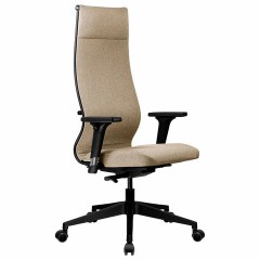 Кресло МЕТТА "ErgoLife" 10 B1-162D, пластик, синхромеханизм, 2D-подлокотники, ткань, бежевое Кресло МЕТТА "ErgoLife" 10 B1-162D, пластик, синхромеханизм, 2D-подлокотники, ткань, бежевое - фото 3