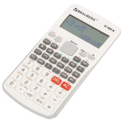 Калькулятор инженерный BRAUBERG SC-880-N, 417 функций, 10+2 разрядов, батарея, БЕЛЫЙ, 250526 - фото 13
