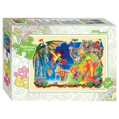 Пазл картонный 54 элемента, "Любимые сказки", АССОРТИ, поле 18х13,5 см, STEP PUZZLE - фото 10