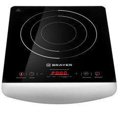 Настольная индукционная плита BRAYER BR2801, 2000 Вт, 5 программ, сенсорное управление, черная Настольная индукционная плита BRAYER BR2801, 2000 Вт, 5 программ, сенсорное управление, черная - фото 2