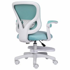 Кресло детское с подставкой для ног BRABIX "Sky MG-206", велюр, голубое, 533155 - фото 7
