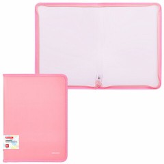 Папка объемная на молнии пластиковая BRAUBERG PASTEL, А4, 330х240 мм, 600 мкм, цвет персиковый, 271972 Папка объемная на молнии пластиковая BRAUBERG PASTEL, А4, 330х240 мм, 600 мкм, цвет персиковый, 271972 - фото 6