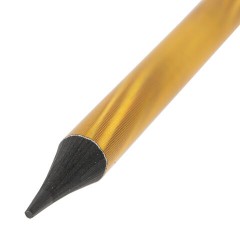 Набор карандашей чернографитных BRAUBERG "SILVER/GOLD", 12 штук, HB, с ластиком, корпус ассорти, 182033 - фото 6